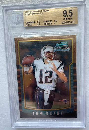 2000 Bowman Chrome Tom Brady 