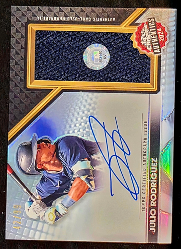2024 Topps Chrome Julio Rodriguez Patch Auto /99