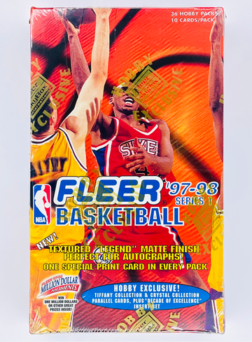🔥SEALED 1997-98 Fleer - Series 1 Basketball Box (MJ Game Breakers & Tiffany)