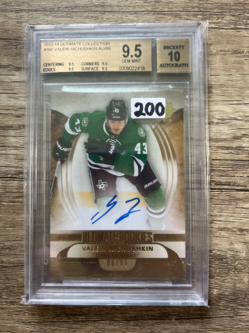 13/14 Ultimate Collection Valeri Nichushkin On Card Rookie Auto #6/99 Rare
