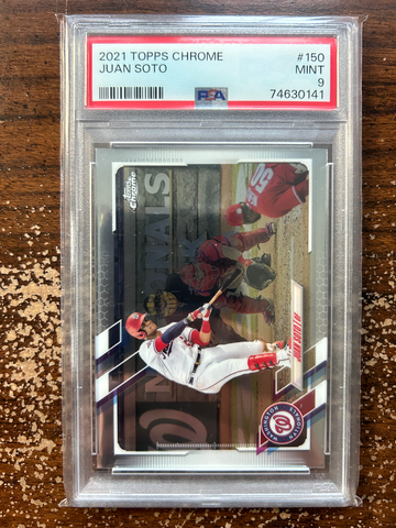2021 Topps Chrome 150 Juan Soto PSA 9