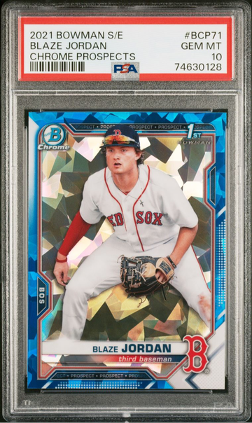 2021 Bowman Sapphire Edition BCP71 Blaze Jordan PSA 10