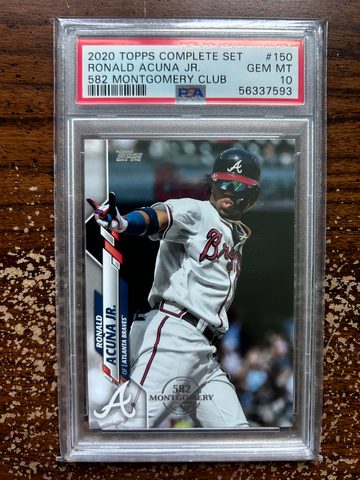 2020 Topps Complete Set 150 Ronald Acuna Jr. 582 Montgomery Club PSA 10