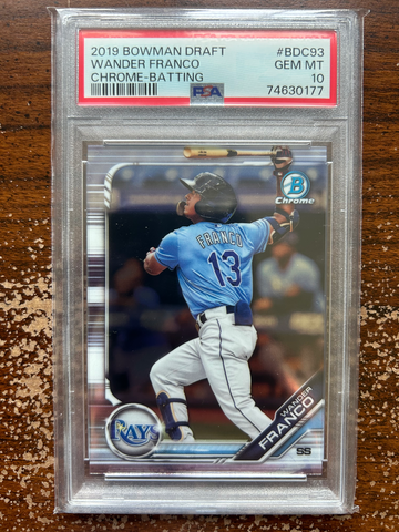 2019 Bowman Draft BDC93 Wander Franco Chrome-Batting PSA 10