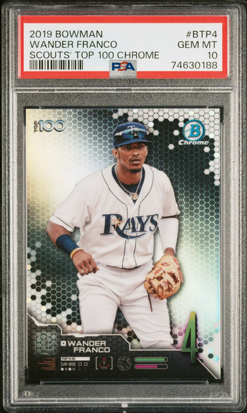 2019 Bowman BTP4 Wander Franco Scouts’ Top 100 Chrome PSA 10