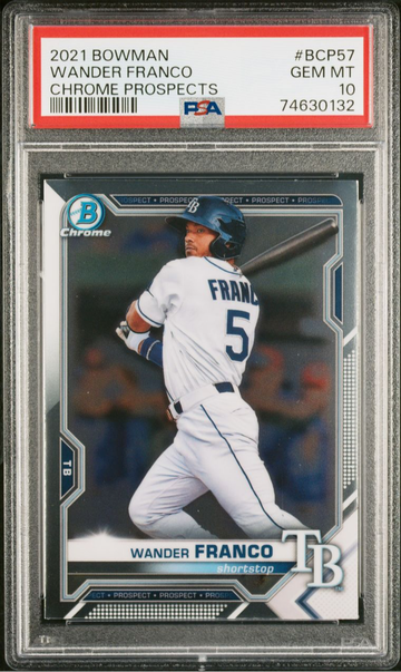 2021 Bowman BCP57 Wander Franco Chrome Prospects PSA 10