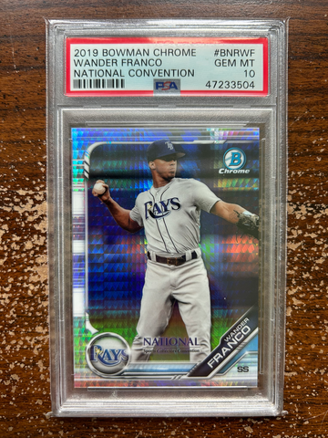 2019 Bowman Chrome BNRWF Wander Franco National Convention PSA 10