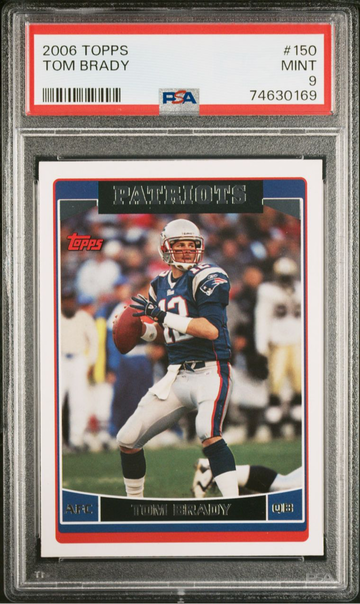 2006 Topps 150 Tom Brady PSA 9