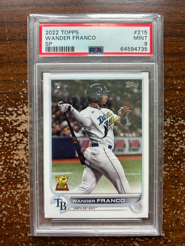 2022 Topps 215 Wander Franco RC SP PSA 9