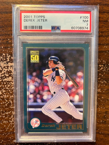 2001 Topps 100 Derek Jeter PSA 7