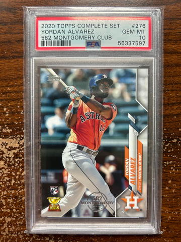 2020 Topps Complete Set 276 Yordan Alvarez RC 582 Montgomery Club PSA 10