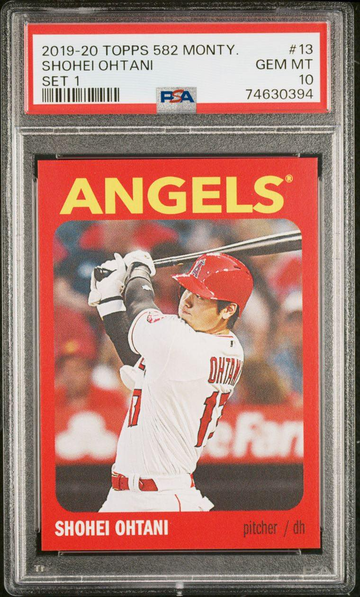 2019-20 Topps 582 Montgomery 13 Shohei Ohtani Set 1 PSA 10