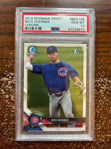 2018 Bowman Draft BDC165 Nico Hoerner Chrome PSA 10