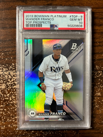 2019 Bowman Platinum TOP-9 Wander Franco Top Prospects PSA 10
