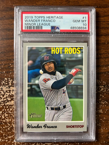 2019 Topps Heritage Minor League 1 Wander Franco PSA 10