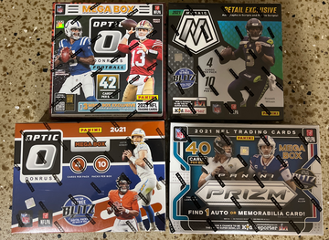 NFL Mega Box Lot OPTIC PRIZM MOSAIC