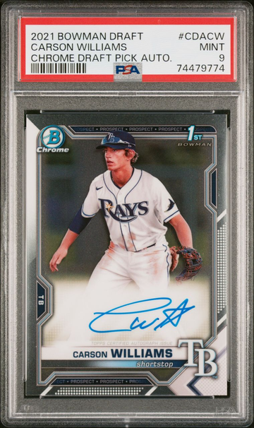 2021 bowman chrome carson williams auto