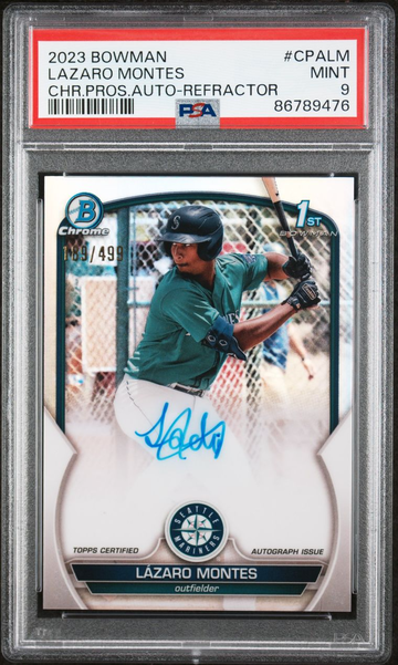 2023 bowman chrome lazaro montes auto ref psa 9