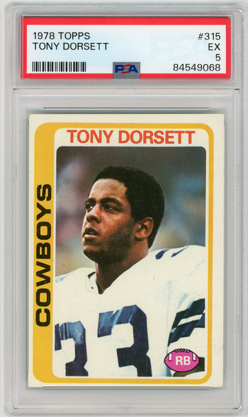 TONY DORSETT 1978 Topps Rc #315 PSA 5