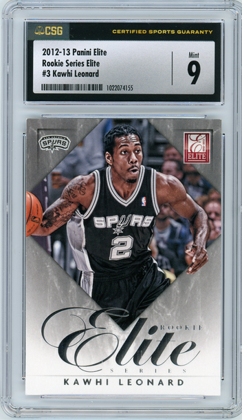 KAWHI LEONARD 2012-13 Panini Elite Rookie Series Elite Rc #3 CSG 9