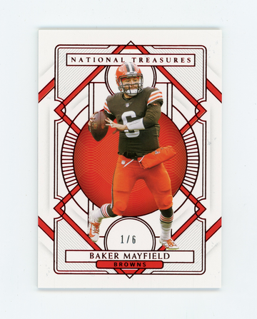 BAKER MAYFIELD 2020 Panini National Treasures FOTL Red #1/6