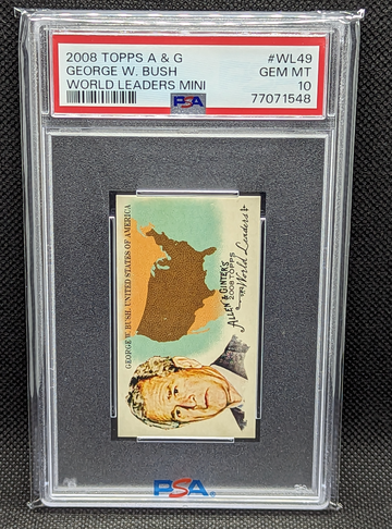 Topps A&G George W. Bush #WL49 World Leaders Mini