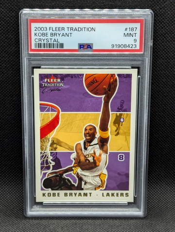 2003 Fleer Traditions Crystal Kobe Bryant #187 PSA 9 
