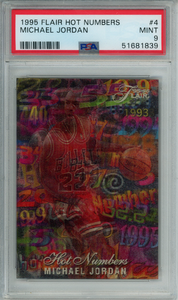 1995 Flair Hot Numbers Michael Jordan PSA 9