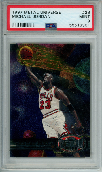 1997 Metal Universe Michael Jordan PSA 9 #23