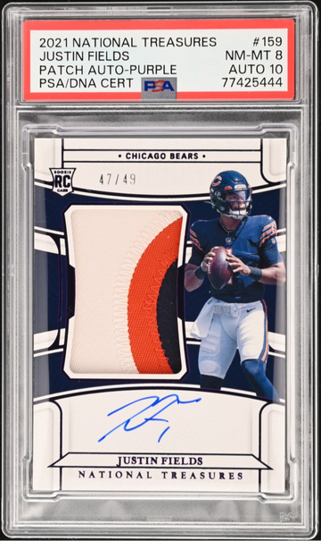 Justin Fields National Treasures /49 2021