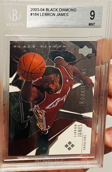 2003 Upper Deck Black Diamond Lebron James Rookie BGS 9