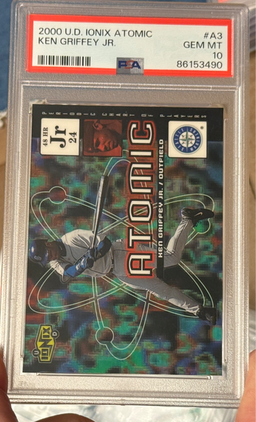 2000 UD Ionix Ken Griffey Jr. Atomic PSA 10