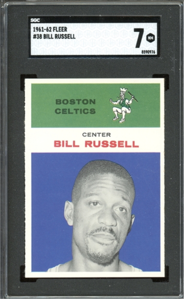 1961 Fleer Bill Russell SGC 7