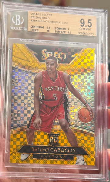 2014 Panini Select Bruno Caboclo Rookie Courtside Gold Prizm /10 BGS 9.5