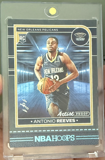 2024 Hoops Antonio Reeves Rookie Artist Proof Black 1/1 