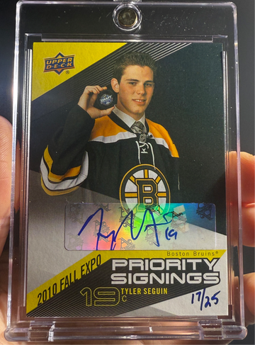 2010 Upper Deck Canadian Fall Expo Tyler Seguin Priority Signings Rookie Auto /25