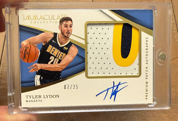 2017 Panini Immaculate Tyler Lydon Rookie Premium Patch Auto RPA /25