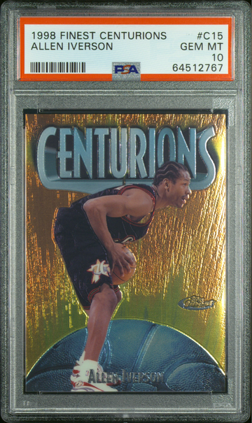 1998 Finest Allen Iverson Centurions /500 PSA 10