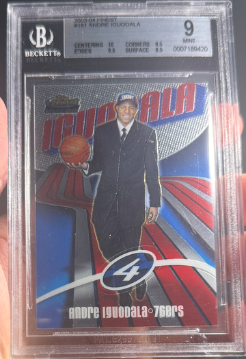 2003 Finest Andre Iguodala Rookie BGS 9