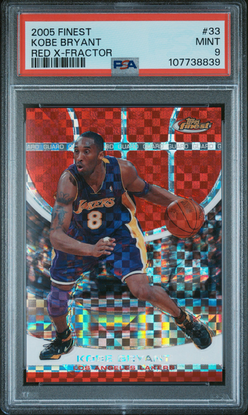 2005 Finest Kobe Bryant Red X-Fractor /139 PSA 9 Xfractor