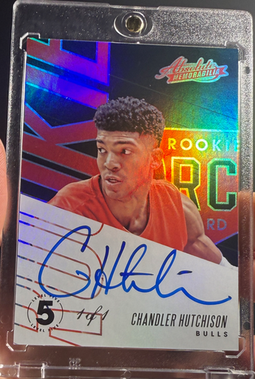 2018-19 Absolute Memorabilia Chandler Hutchison Rookie Level 5 Auto 1/1