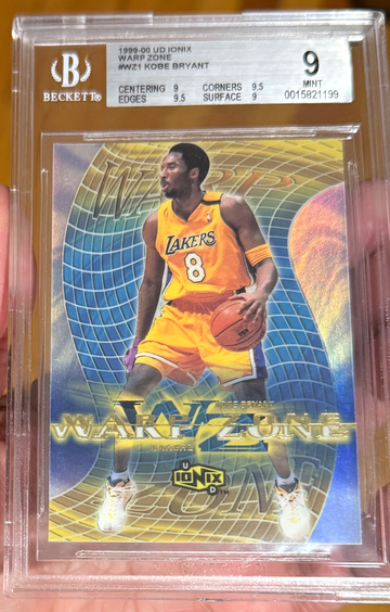  1999 Upper Deck UD Ionix Kobe Bryant Warp Zone BGS 9