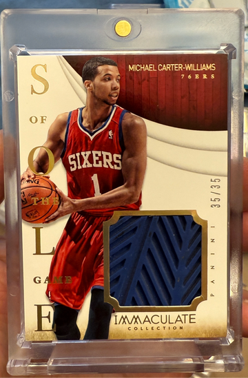 2013 Immaculate Collection Michael Carter-Williams Sole of the Game Worn Sneaker /35
