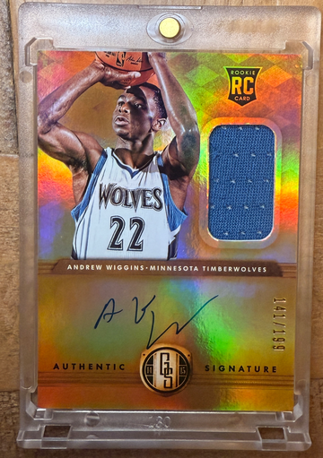 2014-15 Gold Standard Andrew Wiggins Rookie Patch Auto /199