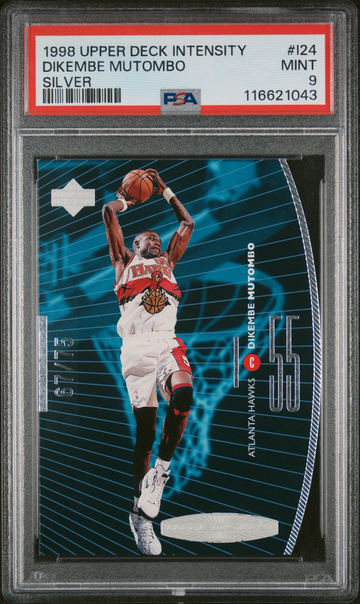 1998 Upper Deck Dikembe Mutombo Intensity Silver /75 PSA 9