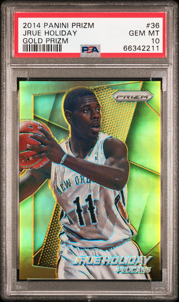 2014 Panini Prizm Jrue Holiday Gold /10 PSA 10