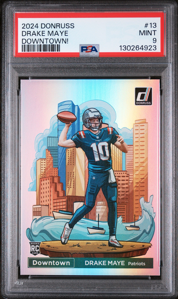 2024 Donruss Drake Maye Rookie Downtown PSA 9