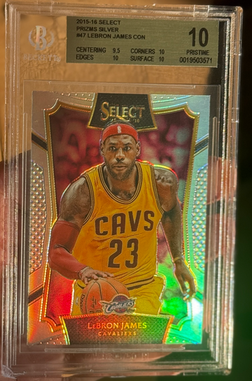2015 Panini Select LeBron James Silver Prizm BGS 10 Pristine