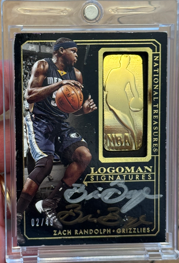2014 National Treasures Zach Randolph Logoman Signatures Auto /49