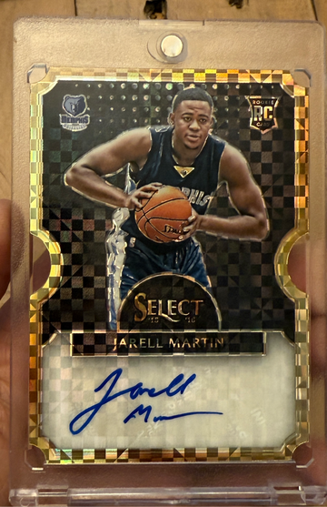 2015-16 Panini Select Jarell Martin Die-Cut Rookie Auto Power Prizm 1/1